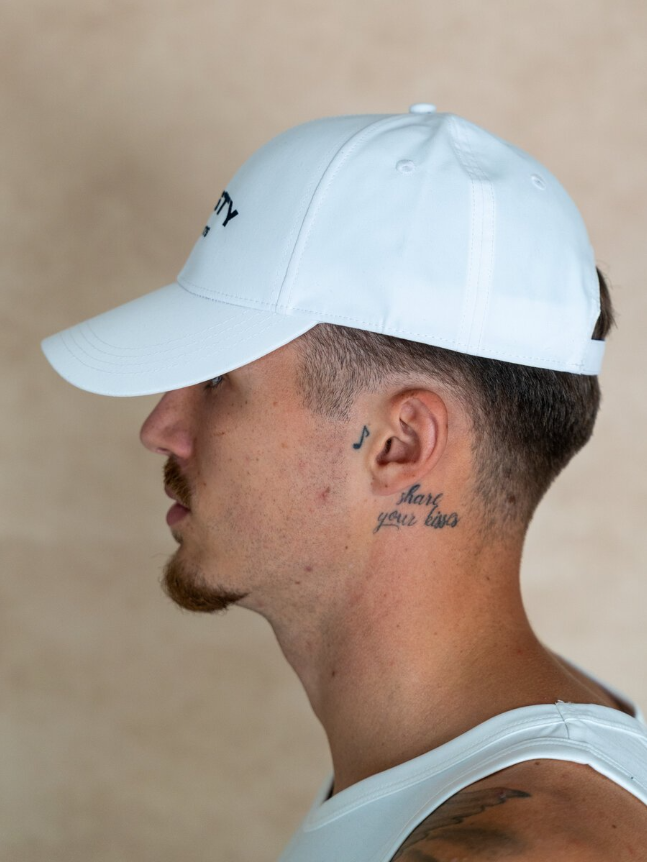 DNSTY 6 Panel Cap White